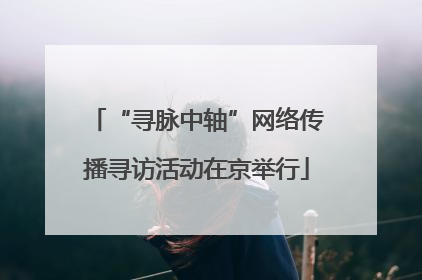 “寻脉中轴”网络传播寻访活动在京举行
