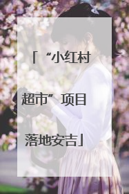 “小红村超市”项目落地安吉