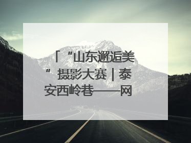 “山东邂逅美”摄影大赛｜泰安西岭巷——网红打卡新地标