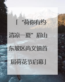 “荷你有约·清凉一夏”眉山东坡区尚义镇首届荷花节启幕