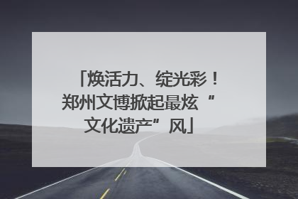 焕活力、绽光彩！郑州文博掀起最炫“文化遗产”风
