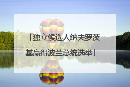 独立候选人纳夫罗茨基赢得波兰总统选举