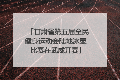 甘肃省第五届全民健身运动会陆地冰壶比赛在武威开赛
