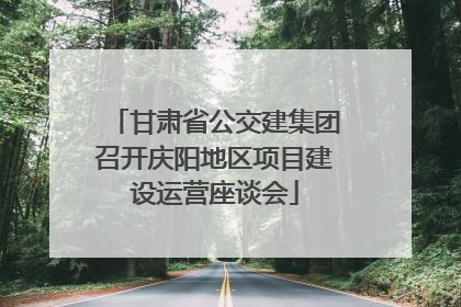 甘肃省公交建集团召开庆阳地区项目建设运营座谈会