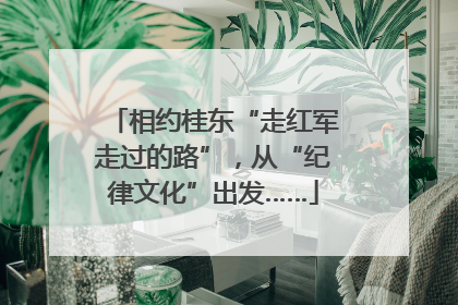 相约桂东“走红军走过的路”，从“纪律文化”出发……