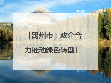 禹州市：政企合力推动绿色转型