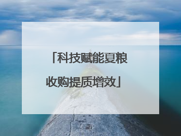 科技赋能夏粮收购提质增效