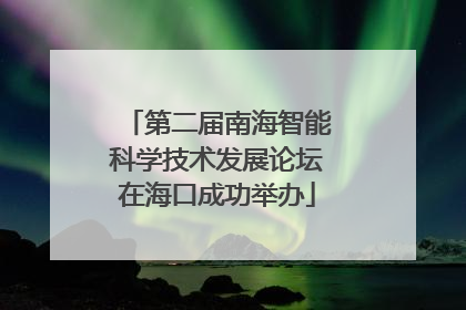 第二届南海智能科学技术发展论坛在海口成功举办