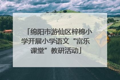 绵阳市游仙区梓棉小学开展小学语文“富乐课堂”教研活动