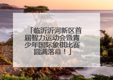 临沂沂河新区首届智力运动会暨青少年国际象棋比赛圆满落幕！