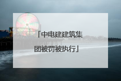 中电建建筑集团被罚被执行