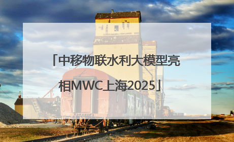 中移物联水利大模型亮相MWC上海2025