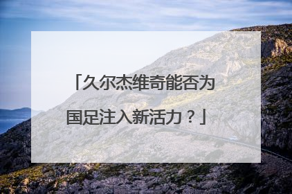 久尔杰维奇能否为国足注入新活力？