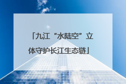 九江“水陆空”立体守护长江生态链
