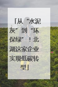 从“水泥灰”到“环保绿”！北湖这家企业实现低碳转型
