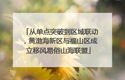 从单点突破到区域联动，黄渤海新区与福山区成立移风易俗山海联盟