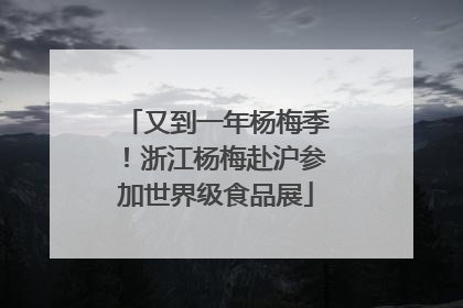 又到一年杨梅季！浙江杨梅赴沪参加世界级食品展