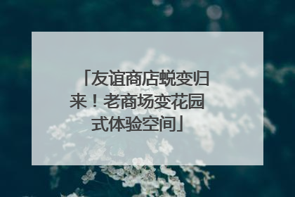 友谊商店蜕变归来！老商场变花园式体验空间