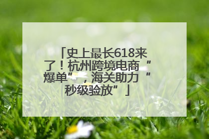 史上最长618来了！杭州跨境电商“爆单”，海关助力“秒级验放”