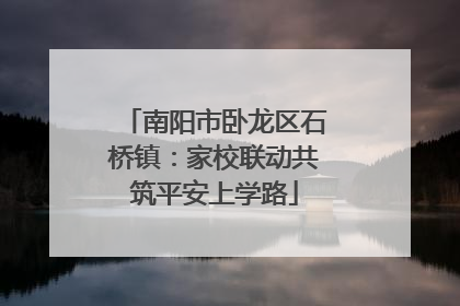 南阳市卧龙区石桥镇：家校联动共筑平安上学路