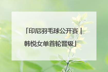 印尼羽毛球公开赛｜韩悦女单首轮晋级