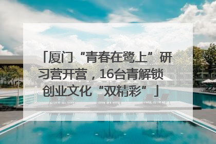 厦门“青春在鹭上”研习营开营，16台青解锁创业文化“双精彩”
