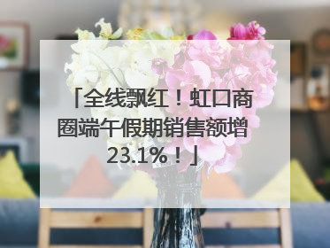 全线飘红！虹口商圈端午假期销售额增23.1%！