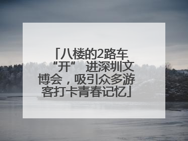 八楼的2路车 “开” 进深圳文博会，吸引众多游客打卡青春记忆