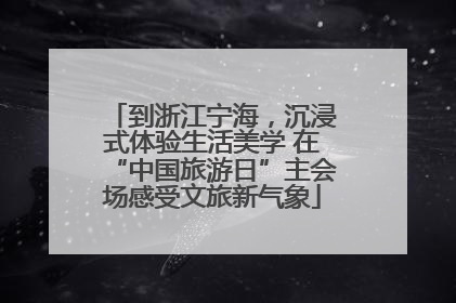 到浙江宁海，沉浸式体验生活美学 在“中国旅游日”主会场感受文旅新气象