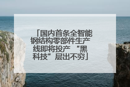 国内首条全智能钢结构零部件生产线即将投产 “黑科技”层出不穷