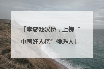 孝感池汉桥，上榜“中国好人榜”候选人