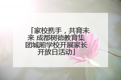 家校携手，共育未来 成都树德教育集团城厢学校开展家长开放日活动
