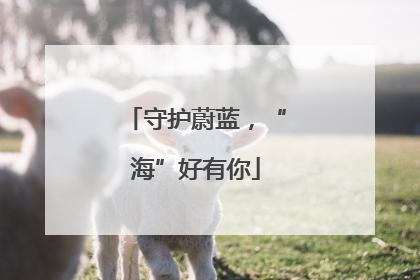 守护蔚蓝，“海”好有你