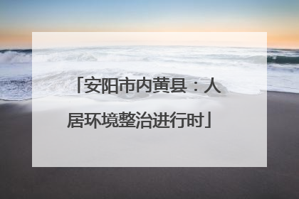 安阳市内黄县：人居环境整治进行时
