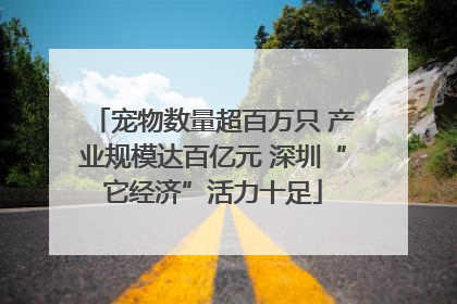 宠物数量超百万只 产业规模达百亿元 深圳“它经济”活力十足