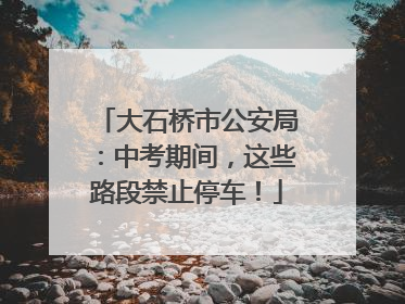 大石桥市公安局：中考期间，这些路段禁止停车！