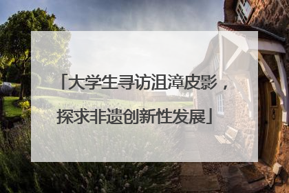 大学生寻访沮漳皮影，探求非遗创新性发展