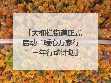 大栅栏街道正式启动“暖心万家行”三年行动计划
