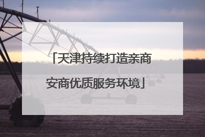 天津持续打造亲商安商优质服务环境