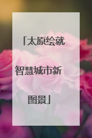 太原绘就智慧城市新图景