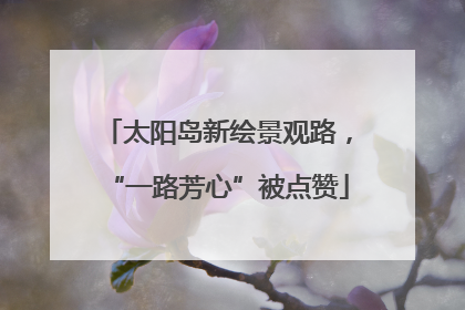 太阳岛新绘景观路，“一路芳心”被点赞