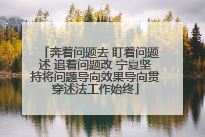 奔着问题去 盯着问题述 追着问题改 宁夏坚持将问题导向效果导向贯穿述法工作始终