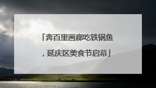 奔百里画廊吃铁锅鱼，延庆区美食节启幕