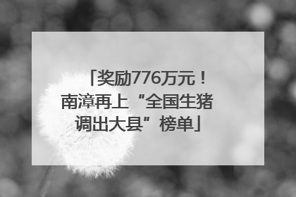 奖励776万元！南漳再上“全国生猪调出大县”榜单