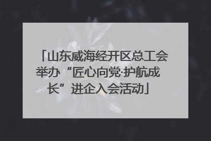 山东威海经开区总工会举办“匠心向党·护航成长”进企入会活动