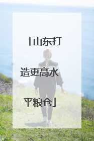 山东打造更高水平粮仓