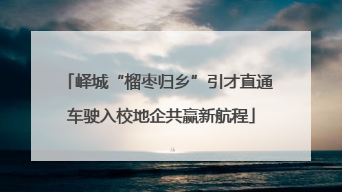 峄城“榴枣归乡”引才直通车驶入校地企共赢新航程