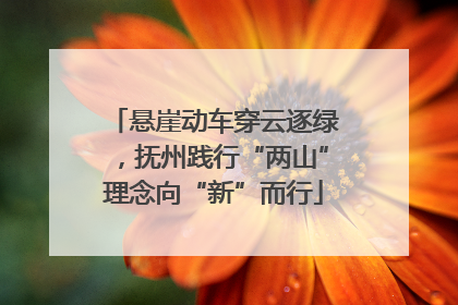悬崖动车穿云逐绿，抚州践行“两山”理念向“新”而行