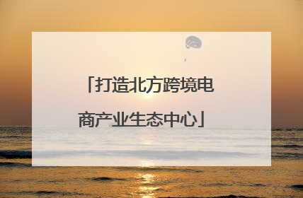 打造北方跨境电商产业生态中心