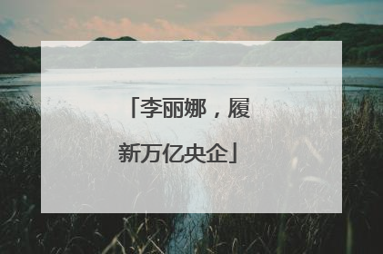 李丽娜，履新万亿央企